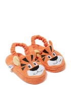 Tiger Cotton-Terry Slippers